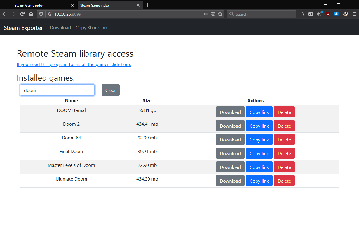 remote filtered view